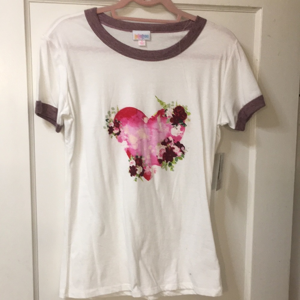 NWT Lularoe liv small pink heart